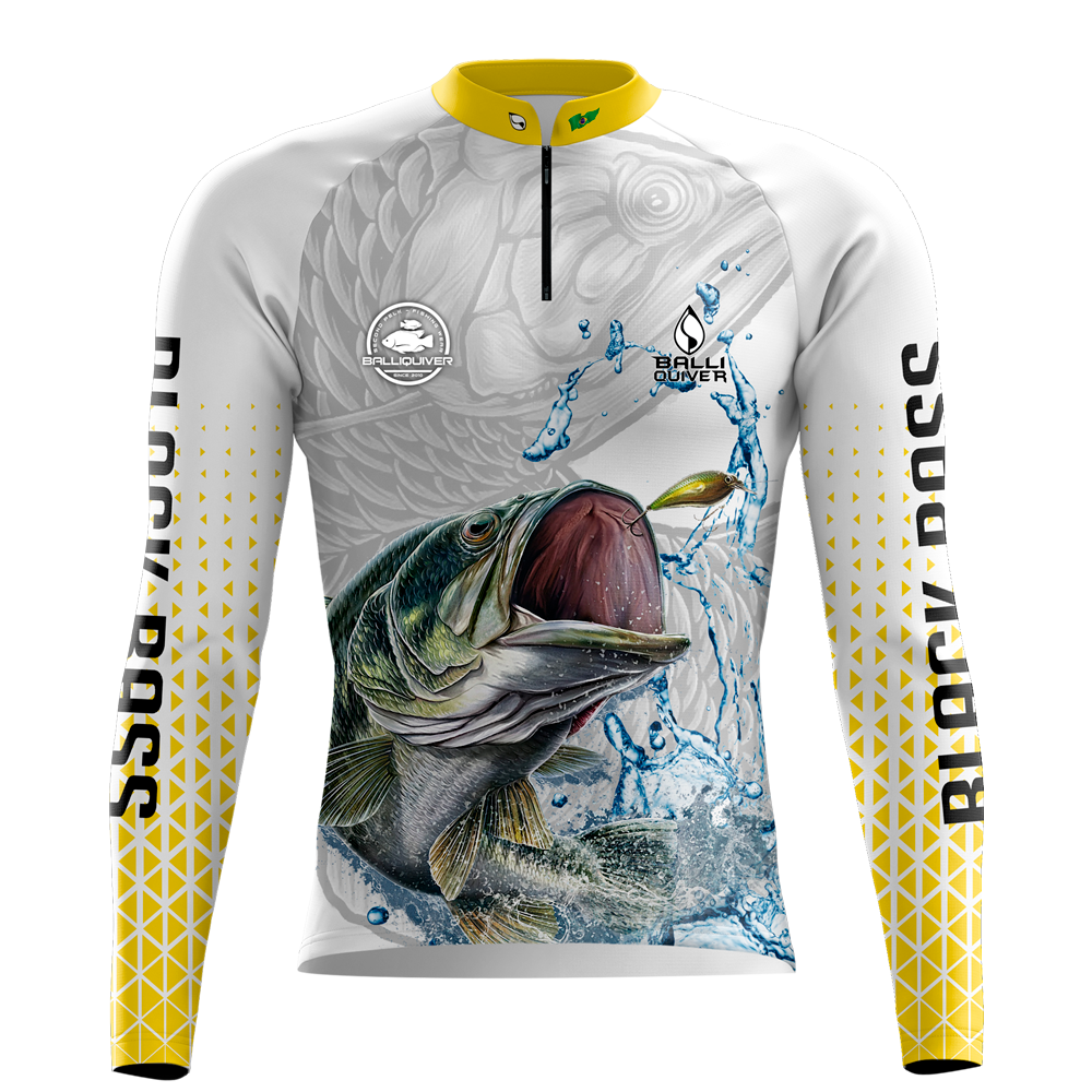 camiseta personalizada de pesca balliquiver black bass 01 infantil 2 anos 64481eefb7276 large
